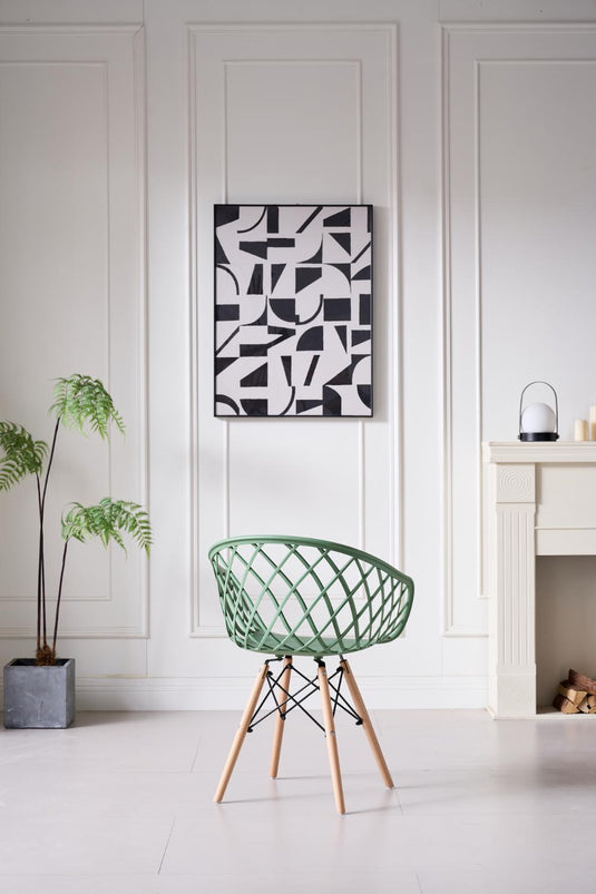 Silla Oasis con Brazos, Color Verde Olivo, Con espaldar