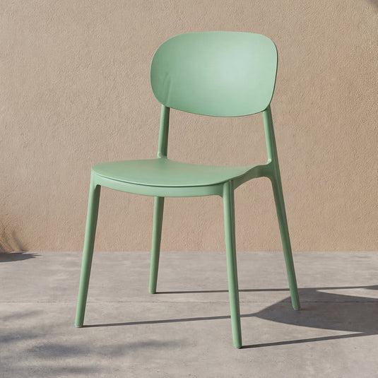 Silla Milán, Color Verde, con Espaldar y Diseño Moderno