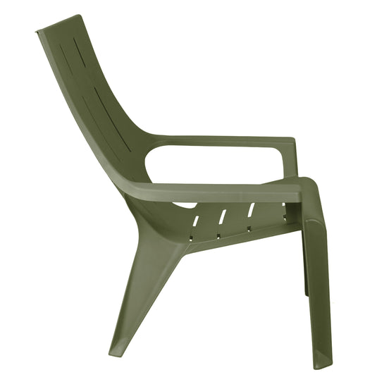 Silla Playera con Brazos Ocean, Verde, con Espaldar y Reposa Brazos