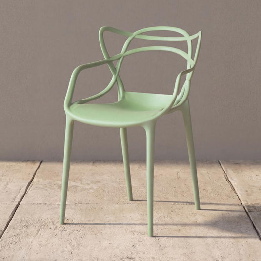 Silla Palermo, Verde Claro, con Espaldar y Diseño Moderno
