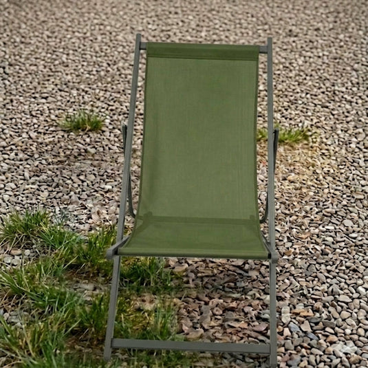 Set de 4 Sillas Plegables Reclinable Kenya, Verde, con Tres Posiciones