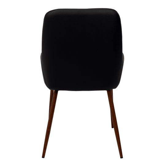 Sillas Clásicas Concept ST1 X2, Negro y Café, con Cómodo Espaldar