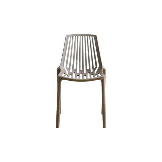 Set de 4 Sillas Tanger, Taupe, con Espaldar y Diseño Moderno