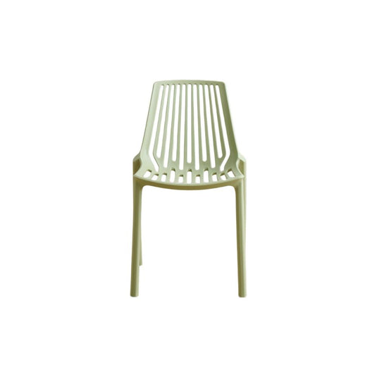 Set de 4 Sillas Tanger, Verde Olivo, con Espaldar y Diseño Moderno