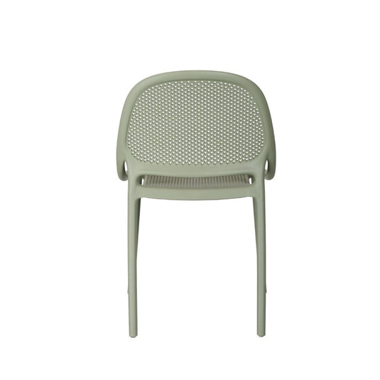 Silla Tolondo, Verde Olivo, Con espaldar redondo transpirable y diseño minimalista