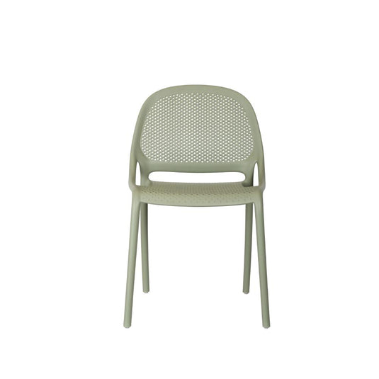 Silla Tolondo, Verde Olivo, Con espaldar redondo transpirable y diseño minimalista