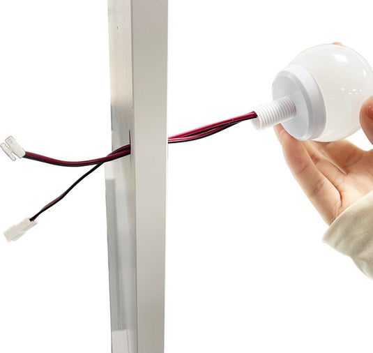 Tocador con Luces LED Bella, Blanco Mate, Incluye la Silla