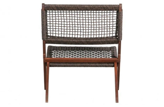 Silla Plegable de Madera para Exterior Vora, Mocha, Diseño Rústico y Moderno