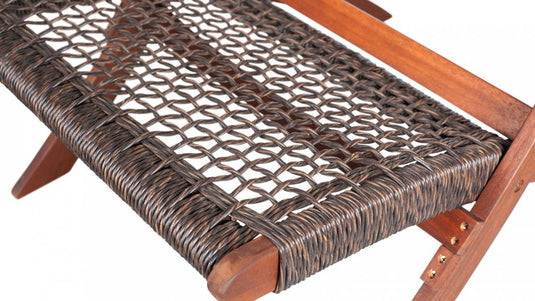 Silla Plegable de Madera para Exterior Vora, Mocha, Diseño Rústico y Moderno