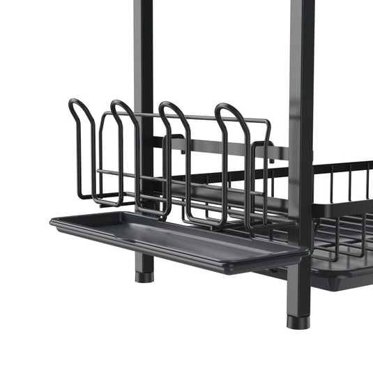 Escurridor de Platos Clarity, Negro, Metálico de 2 Niveles