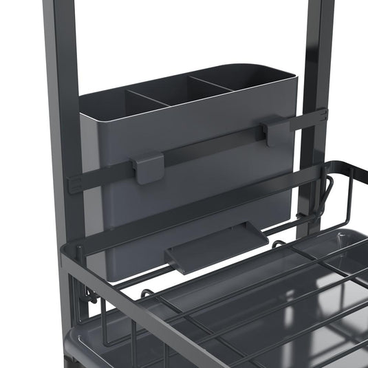 Escurridor de Platos Clarity, Negro, Metálico de 2 Niveles