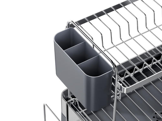 Escurridor de Platos Hidrova, Gris Oscuro, de 2 Niveles