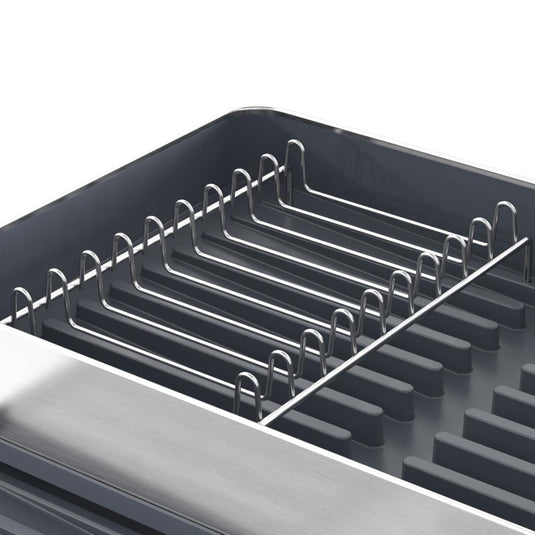 Escurridor de Platos Secovia, Azul y Gris Metalizado, Expandible