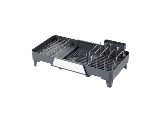 Escurridor de Platos Aquira, Gris Oscuro, Expandible con Escurridor