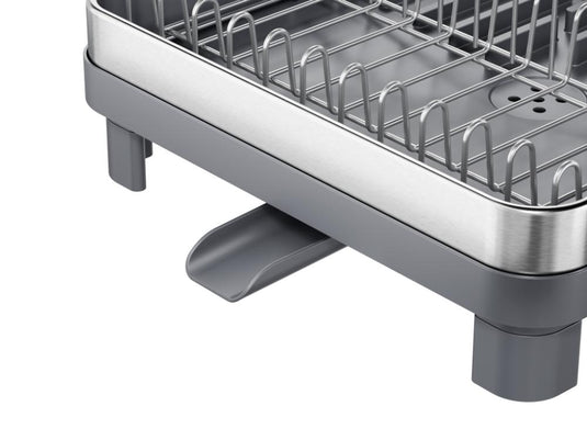 Escurridor de Platos Pureza, Gris Mate, en Acero Inoxidable y Plástico