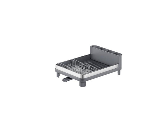 Escurridor de Platos Pureza, Gris Mate, en Acero Inoxidable y Plástico