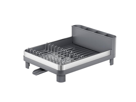 Escurridor de Platos Pureza, Gris Mate, en Acero Inoxidable y Plástico