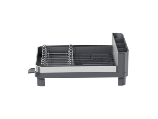 Escurridor de Platos Pureza, Gris Mate, en Acero Inoxidable y Plástico