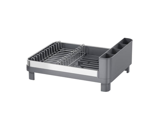 Escurridor de Platos Pureza, Gris Mate, en Acero Inoxidable y Plástico