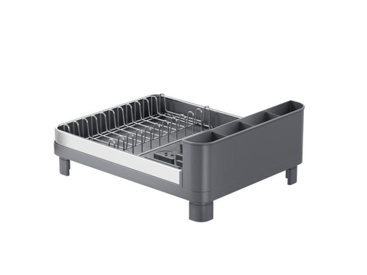 Escurridor de Platos Pureza, Gris Mate, en Acero Inoxidable y Plástico