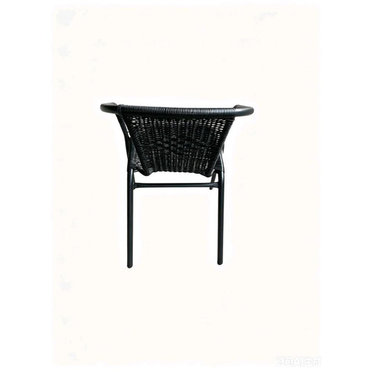Juego de Terraza Rattan Bari, Color Negro