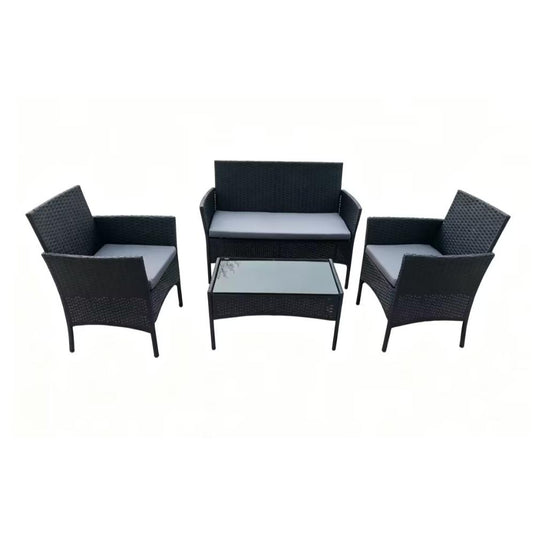 Sala de Terraza Mime, Negro y Gris