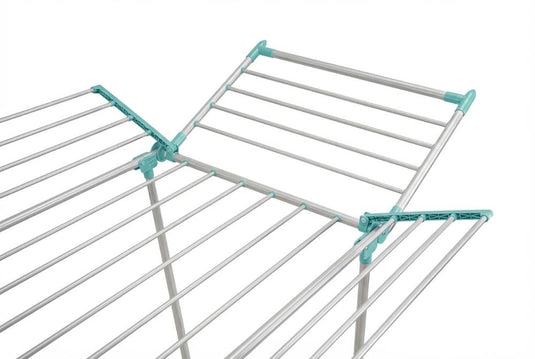 Tendedero de Piso Drymax, Gris y Azul, Plegable y Extendible