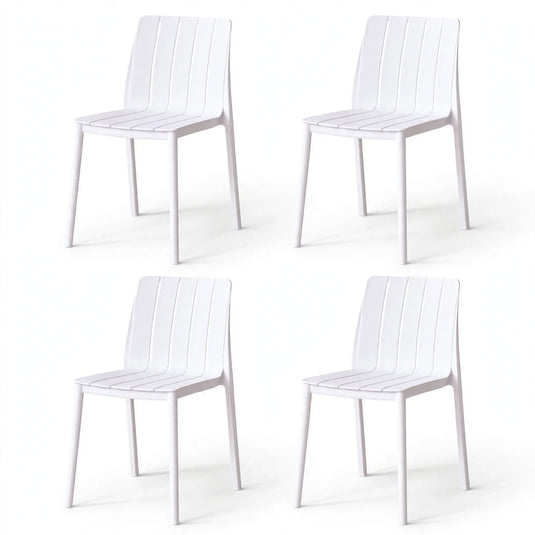 Combo Alma, Incluye una Mesa y 4 Sillas Color Blanco