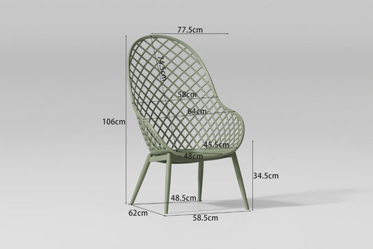 Sala de Exterior Salerno, Verde Olivo