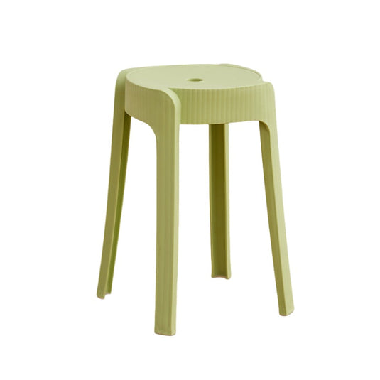 Set de 2 Butacos Apilable Maison, Color Verde Oliva, Diseño Moderno