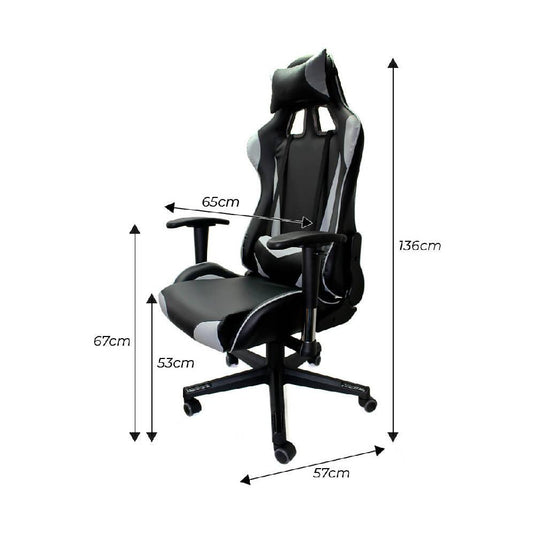 Silla Gamer - 3318 Gris