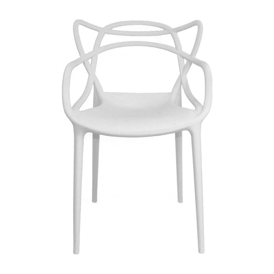 Kit por 2 Silla Solna Para Sala Comedor Jardín - Blanca