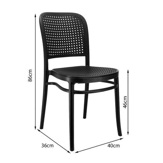 Silla Amis Para Comedor Jardin- 1145 Negro