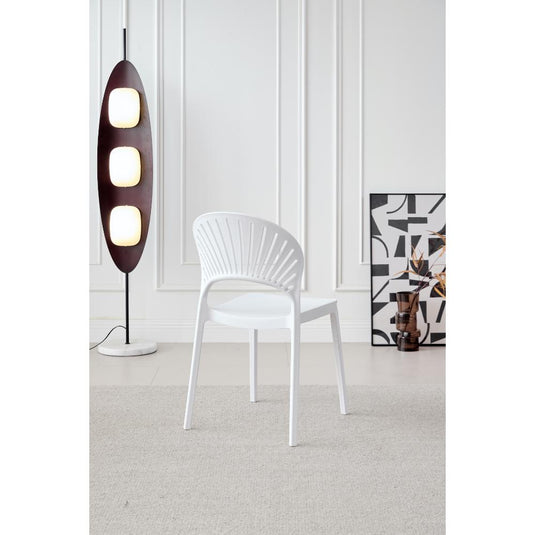Silla Paraiso, Color Blanco, Con espaldar y diseño Moderno