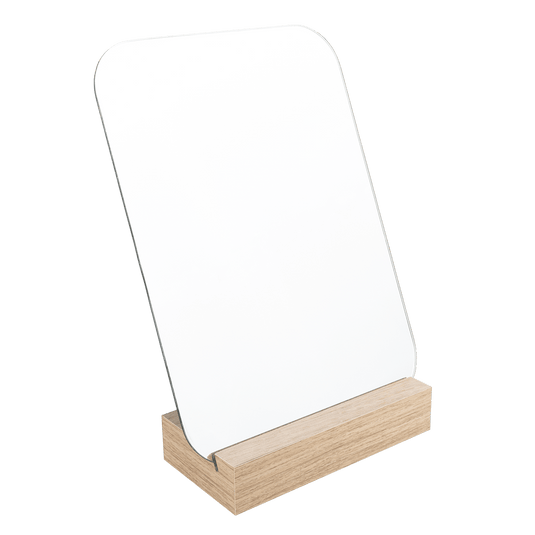 Espejo Tocador Bass, Beige, Diseño Moderno, detalle