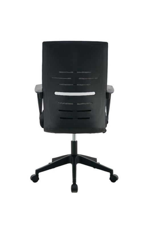 Silla de Escritorio Vertex, Negro, ergonómica con reposabrazos