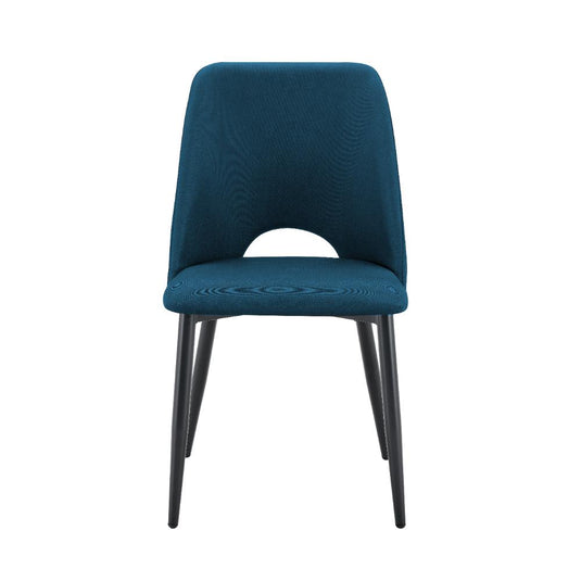 Set de 4 Sillas Urban, Color Azul, con Espaldar y Diseño Moderno