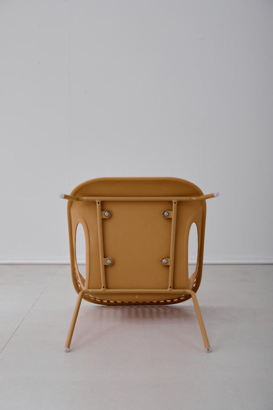 Silla Senit con Brazos, Color Naranja, Con espaldar y diseño Moderno