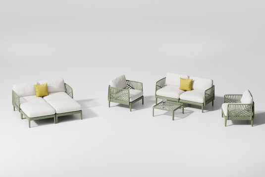 Sala de Exterior Astratto, Verde Olivo