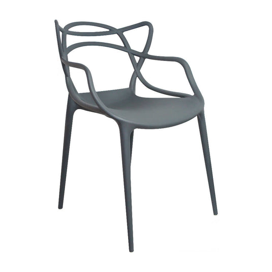 Kit por 4 Silla Solna Para Sala Comedor Jardín - Gris