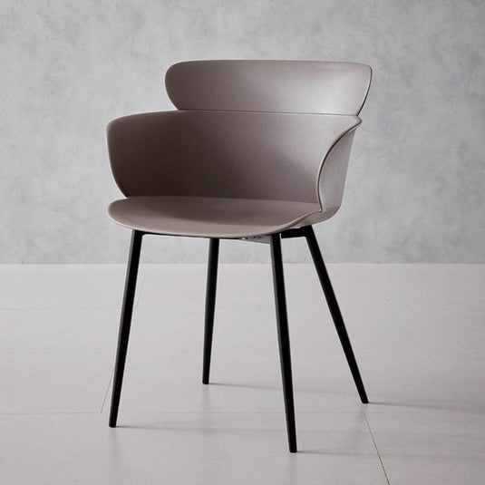 Set de 2 Sillas Miami con Brazos, Color Taupe, con Espaldar y Diseño Moderno