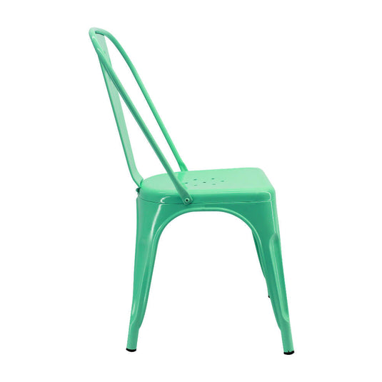 Kit por 2 Silla Tolix Metalica Para Comedor Restaurante - Verde Menta