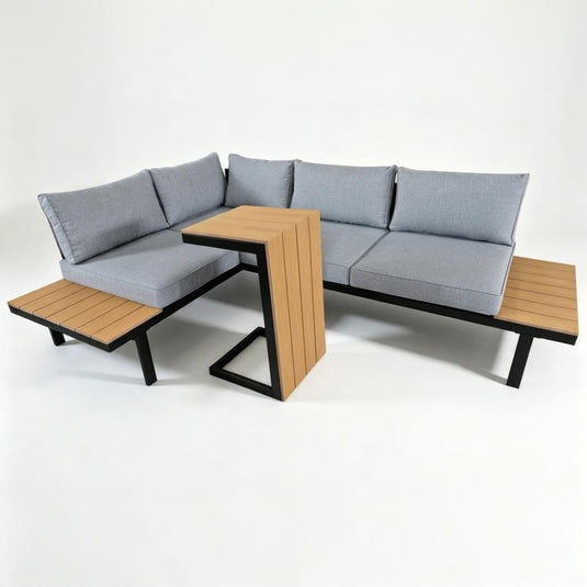 Set de Terraza Metrópolis, Gris, Diseñado Especialmente para Exteriores Modernos