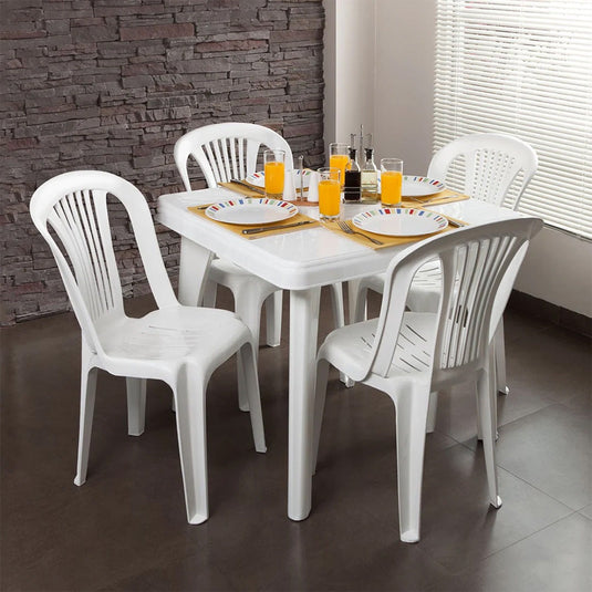 Silla Plástica Bora Blanca, Blanco