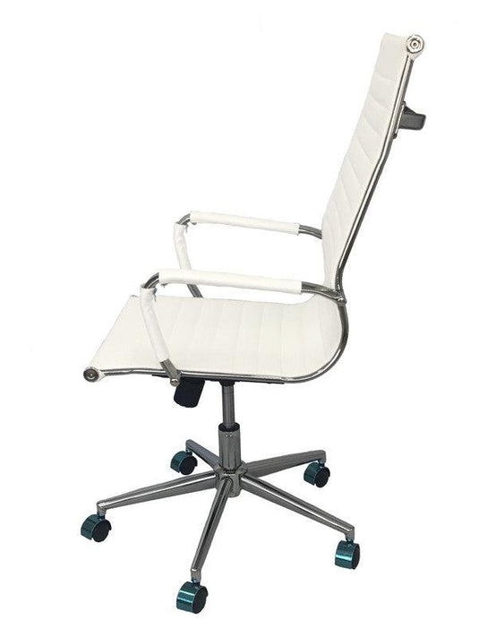 Kit Por 2 Silla Para Oficina Escritorio Presidencial OR -3301 Alta Blanca