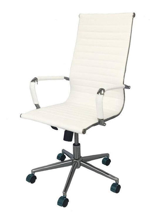 Kit Por 2 Silla Para Oficina Escritorio Presidencial OR -3301 Alta Blanca