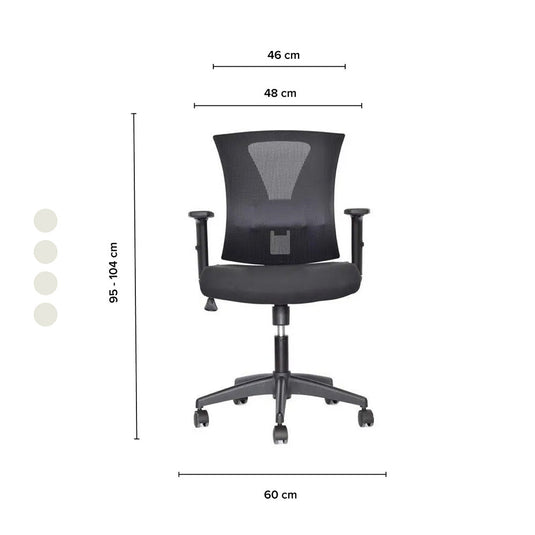 Silla de Oficina Gerente Niza, Negro