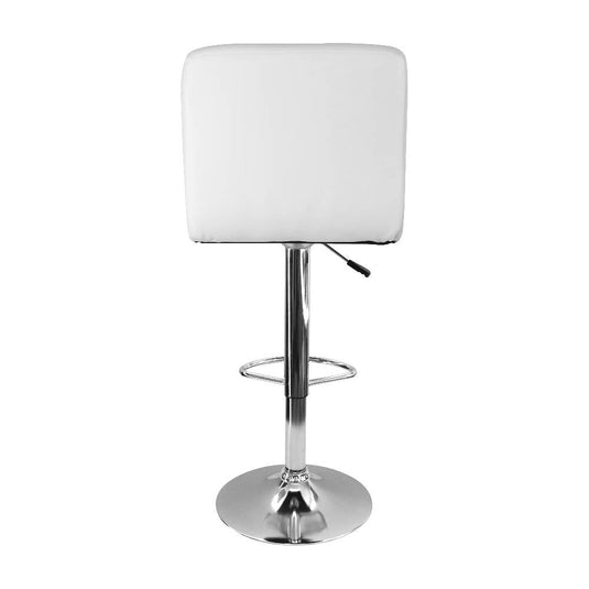 kit por 3 Silla Acolchada Tipo Bar - Blanca