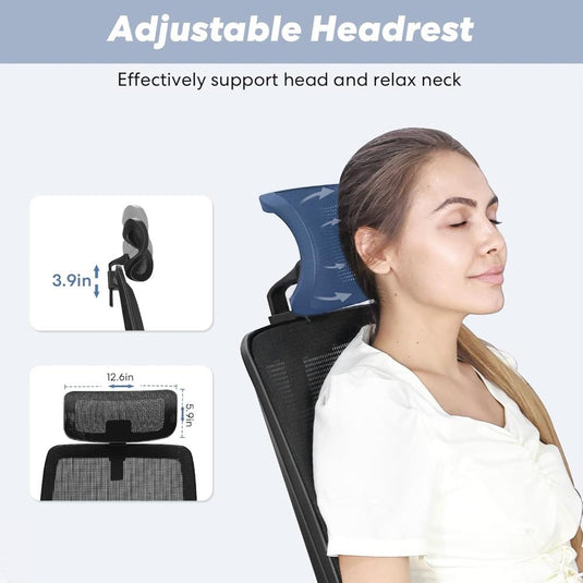 Silla De Oficina Ergonómica, Schwake, Negro