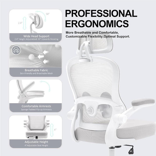Silla De Oficina Ergonómica, TUKAN Gris